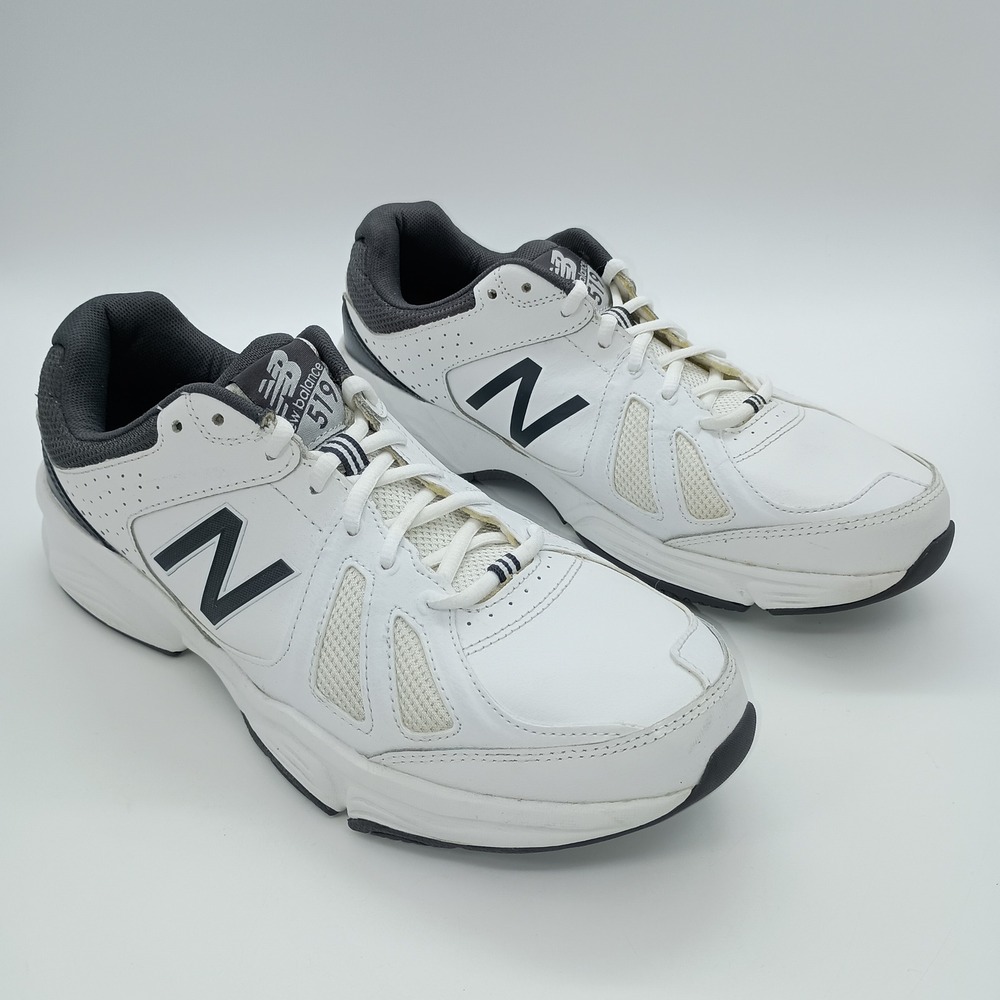New Balance 519 Mens White Grey Cross Training Shoes MX519WG2 Size 10.5 D